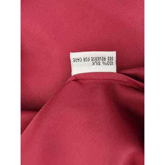 Talbots Pure 100% Silk Pink Ruched Gathered Front Blouse Womens Size 20W Career - Picture 7 of 12